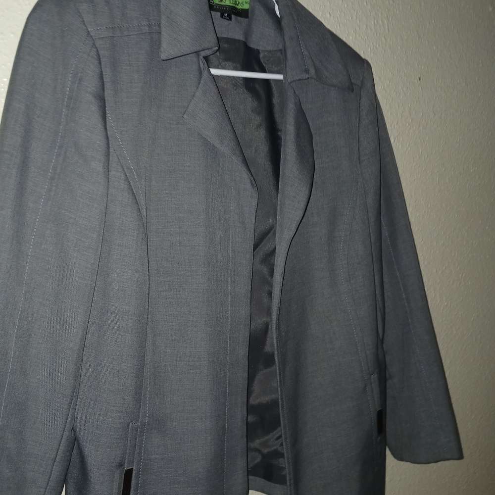 Collection B Charcoal Women's Blazer